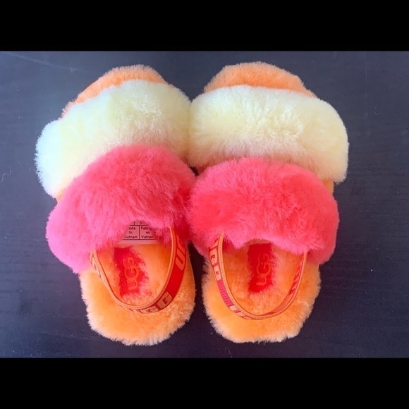 Nwob TODDLER SIZE 6 UGG FLUFF YEAH SLIDE SLIPPERS. # soft fur - Picture 2 of 6